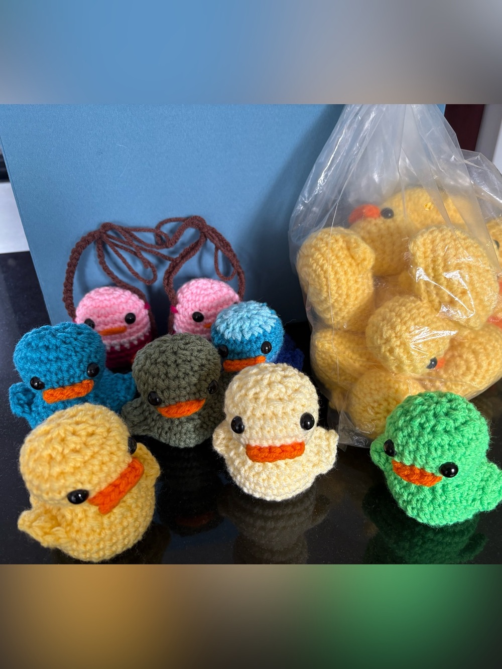Handmade Crochet Duck (3 pieces in random color)